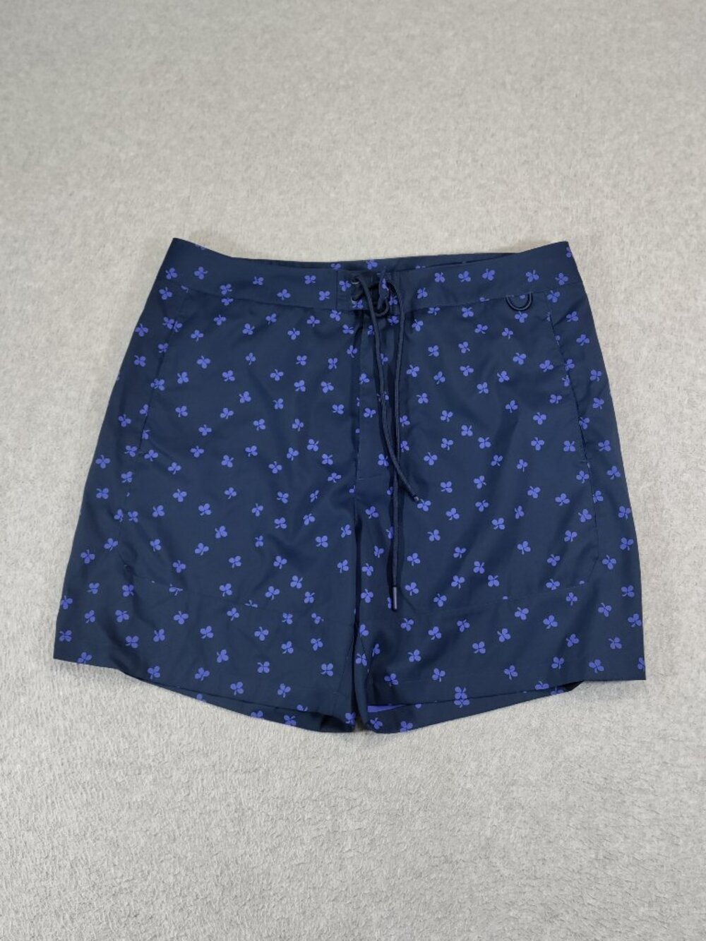Outdoor Voices Mens Large 5in Inseam Navy Clover Boardshort Swim Shorts